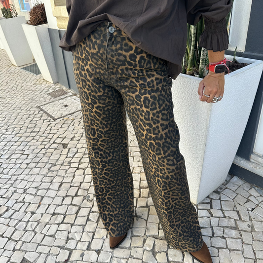 CALÇAS DE GANGA LEOPARDO