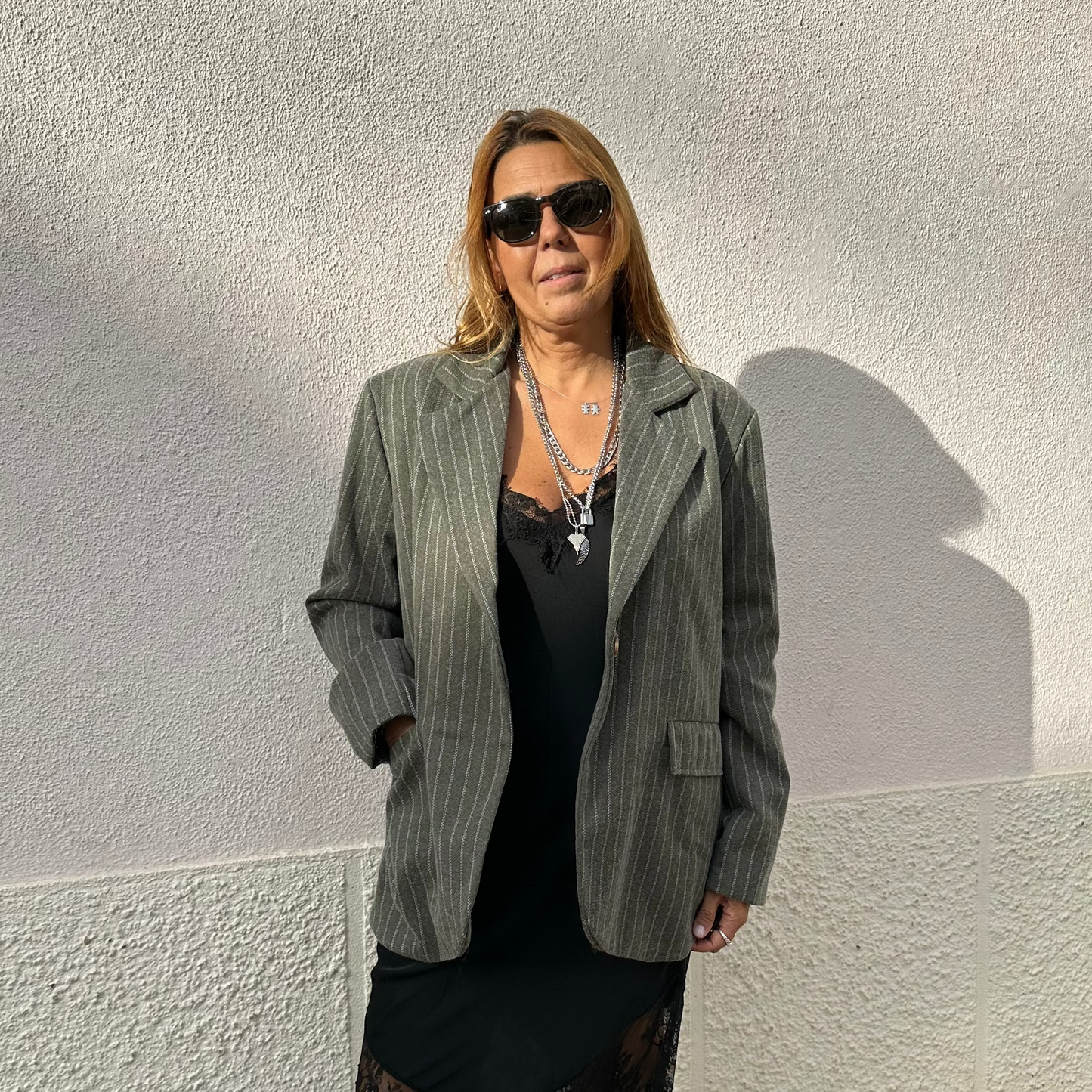 BLAZER ESTRUTURADO DE FAZENDA COM RISCAS