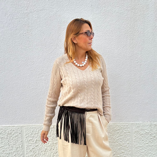 CAMISOLA DE MALHA COM TORCIDOS