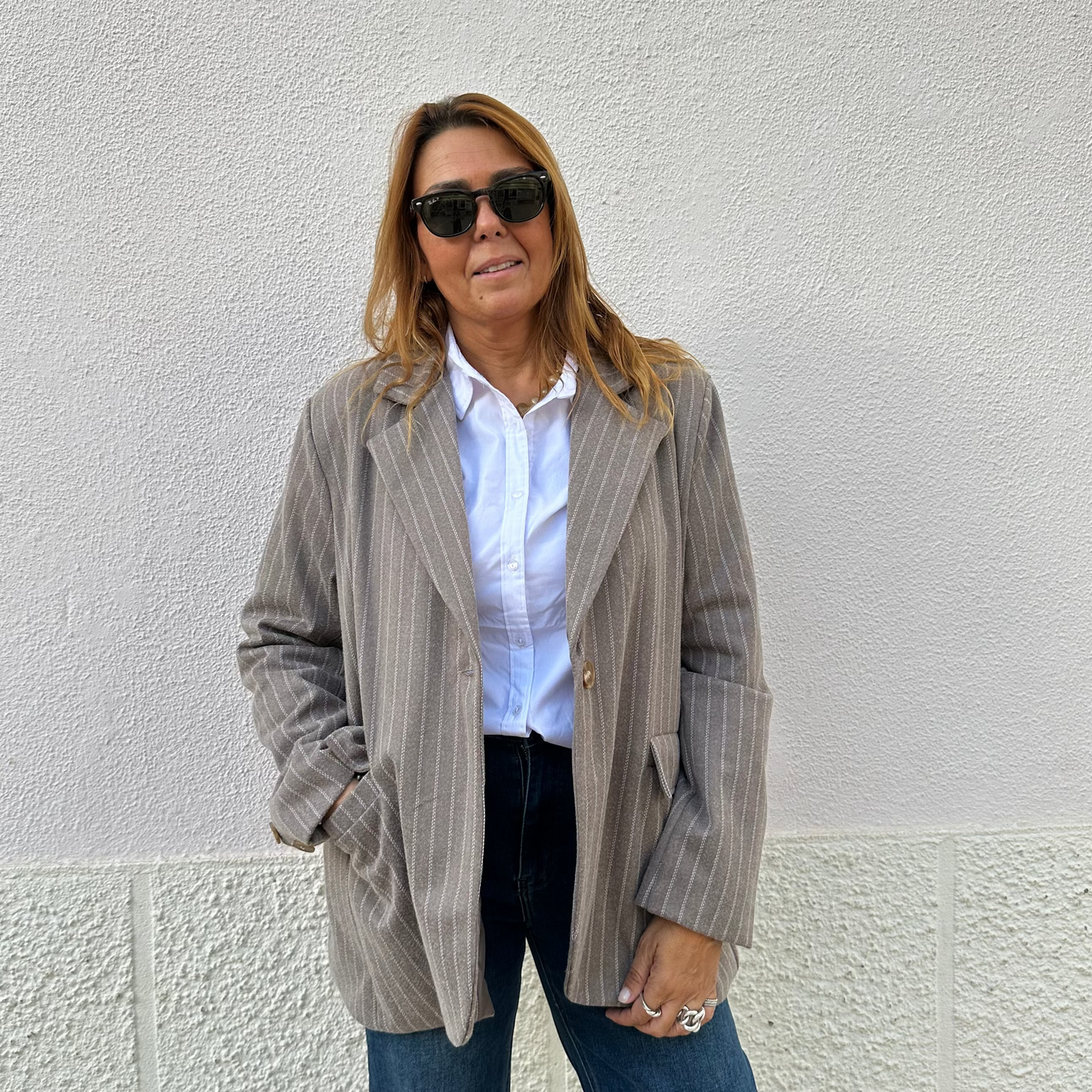 BLAZER ESTRUTURADO DE FAZENDA COM RISCAS