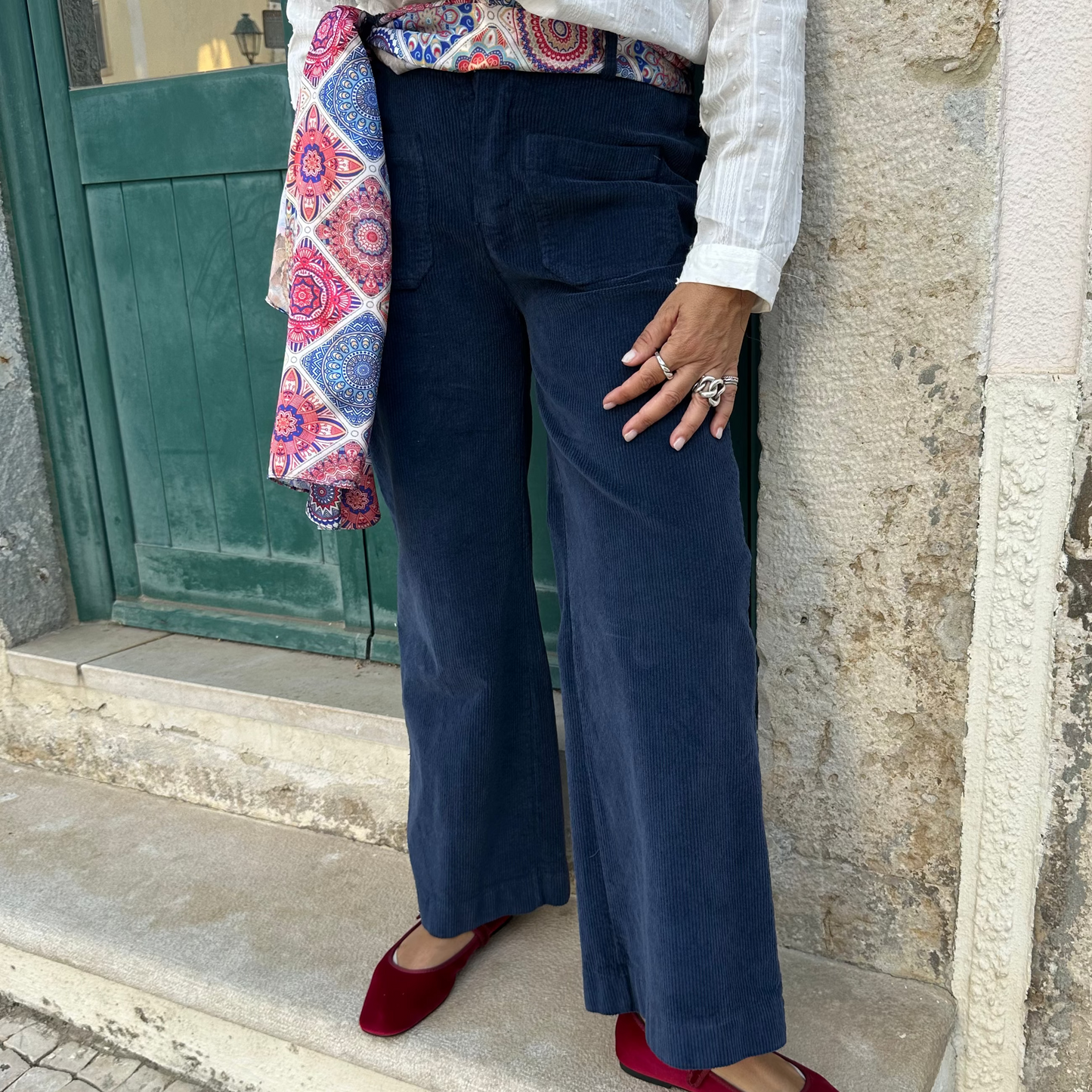 CALÇAS DE BOMBAZINE