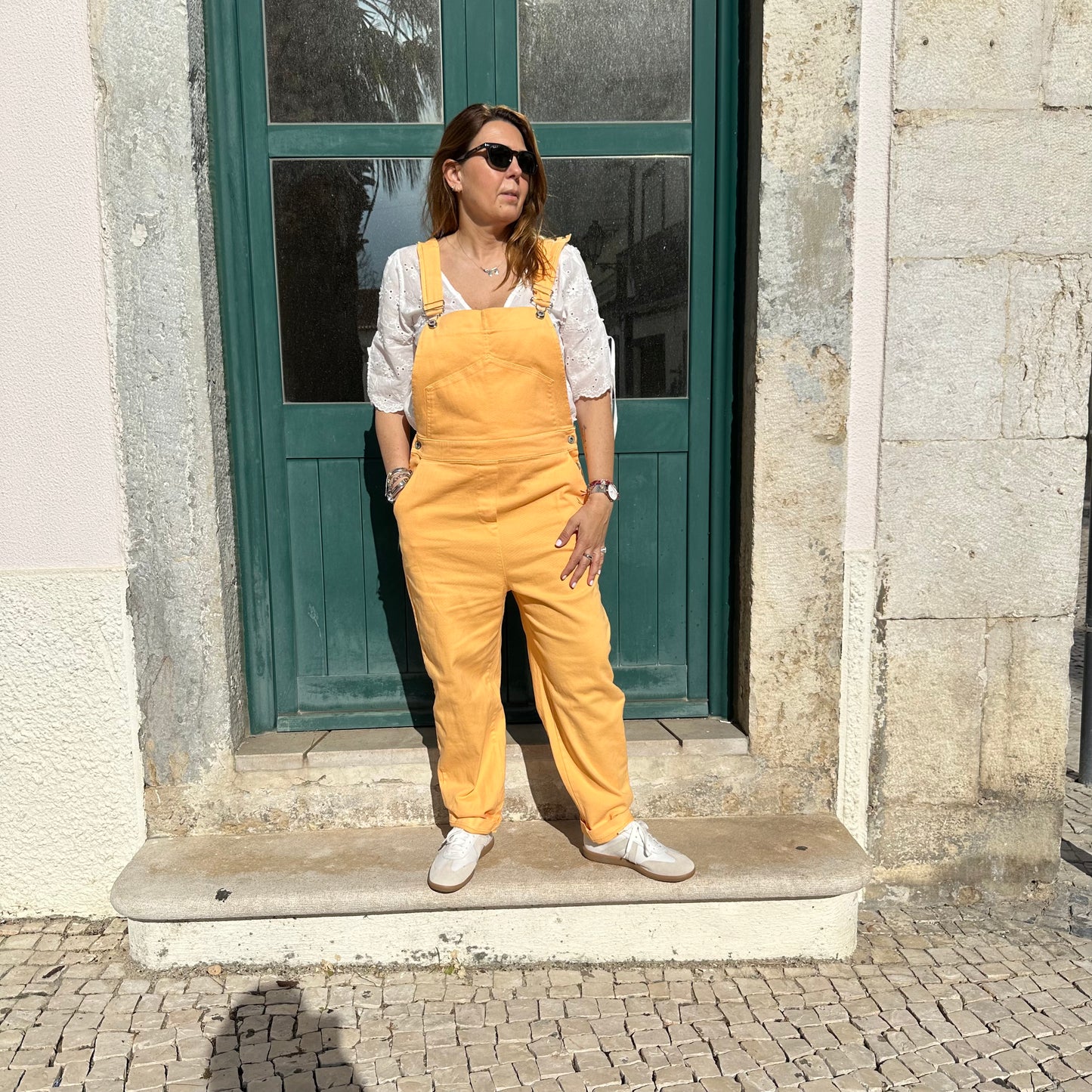 JARDINEIRA SARJA TONS PASTÉIS