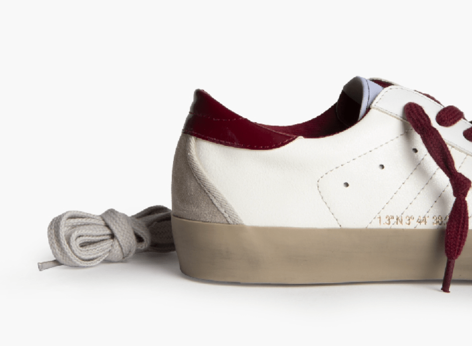 CORINA - TENIS DESPORTIVO RETRO BORDEAUX - Pé Calçado