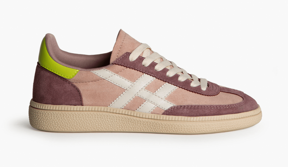 CORINA - TENIS DESPORTIVO RETRO LILÁS - VERDE - Pé Calçado