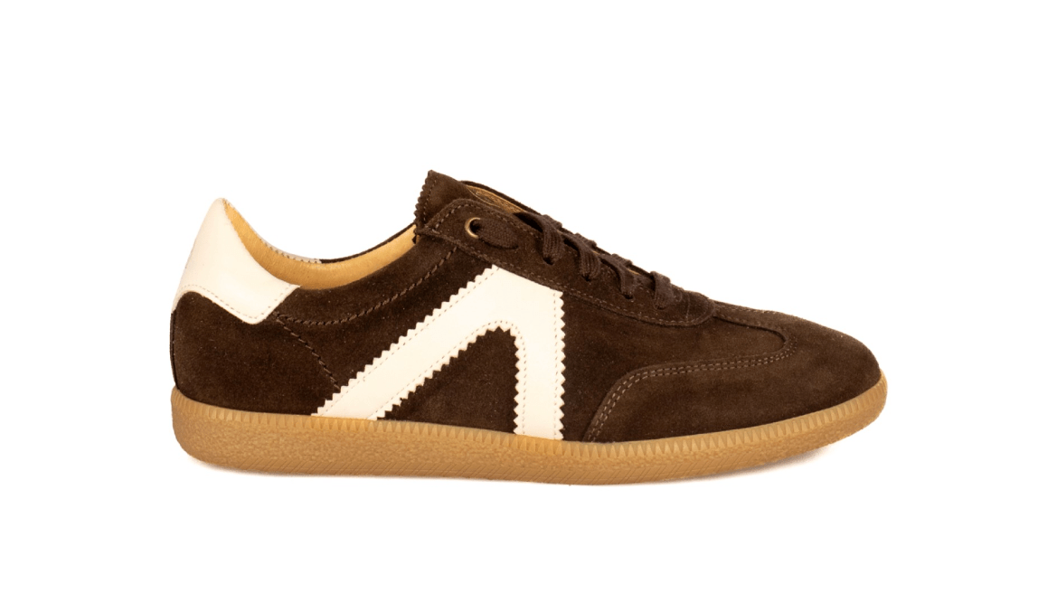 S024 - CP TENIS DE CAMURÇA E PELE - Pé Calçado