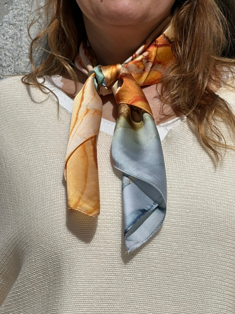 LENÇOS MARMORIZADOS