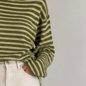 CAMISOLA DE MALHA ÀS RISQUINHAS