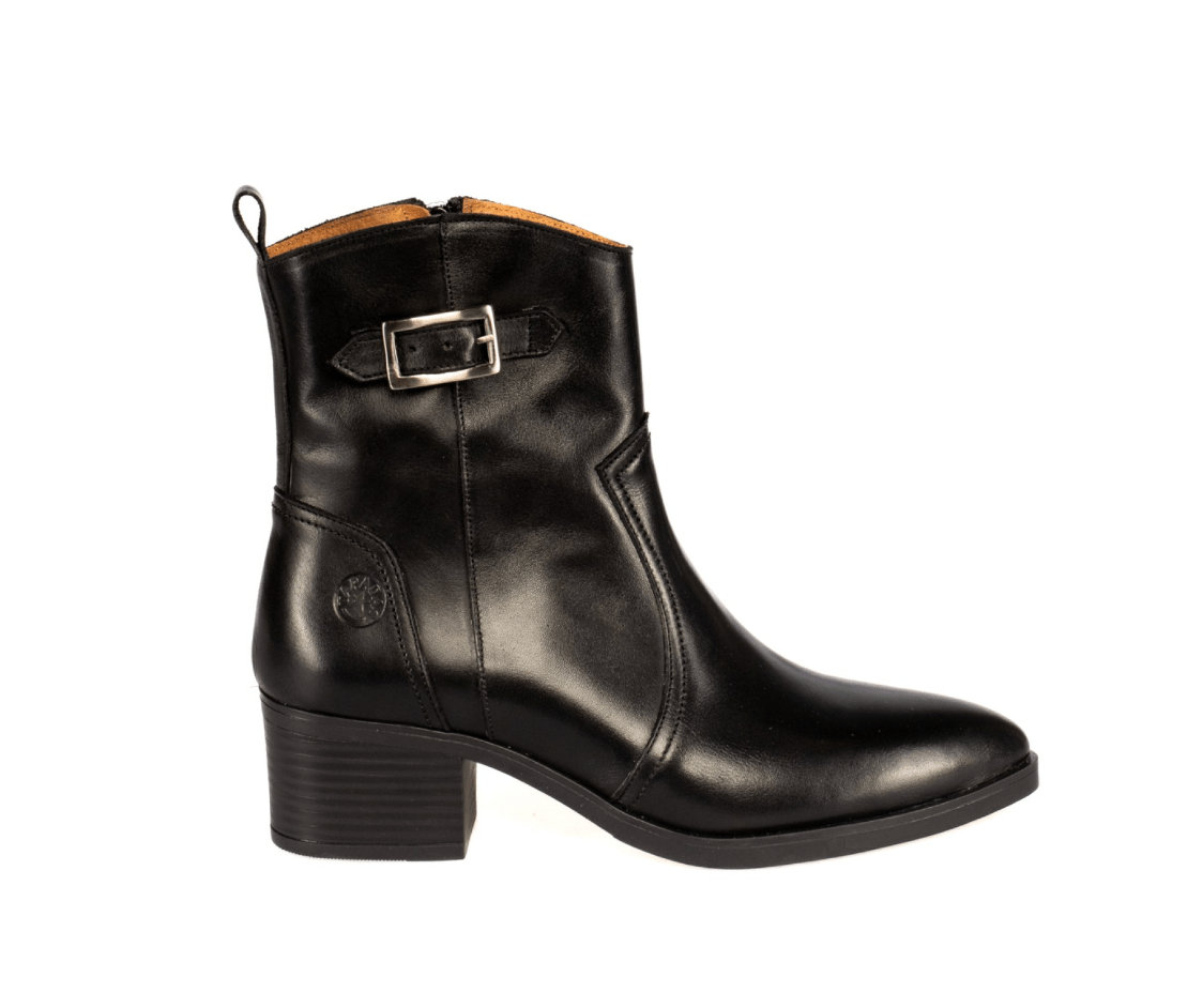 1238 - P - BOTIM EM PELE COM FIVELA - Pé Calçado