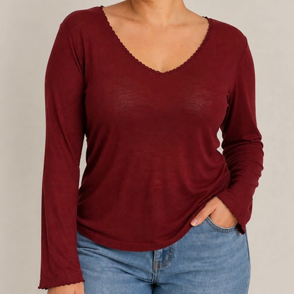 CAMISOLA BÁSICA MANGA COMPRIDA