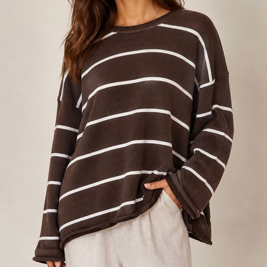 CAMISOLA DE MALHAS COM RISCAS