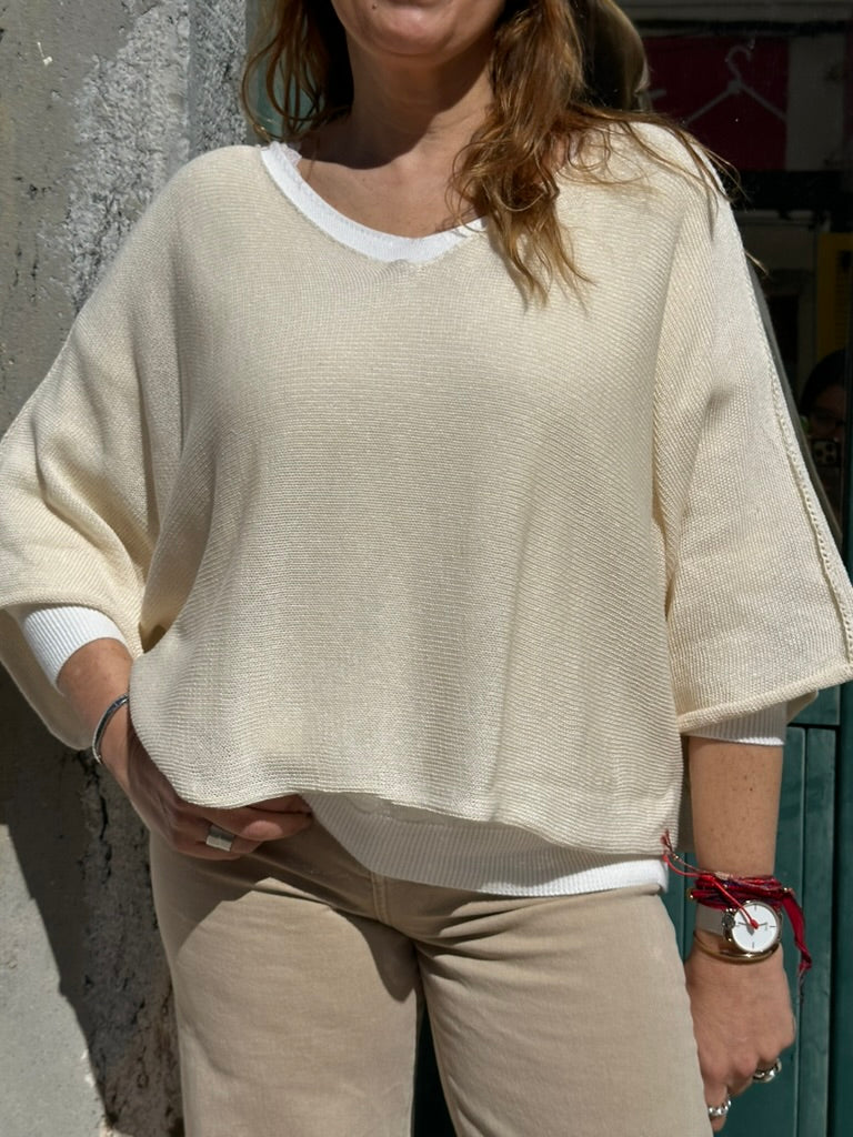 CAMISOLA MEIA MANGA LINHA DE ALGODÃO