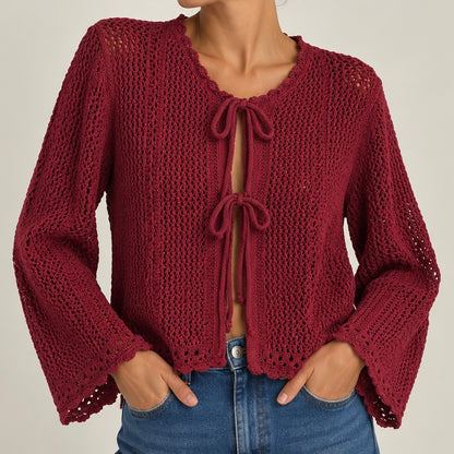 CASAQUINHO DE CROCHE PERGURADA