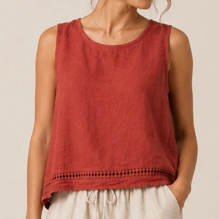 BLUSA DE CAVAS DE LINHO