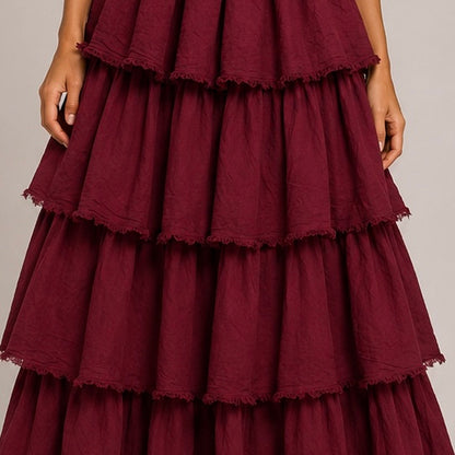 VESTIDO DE FOLHOS CAI CAI