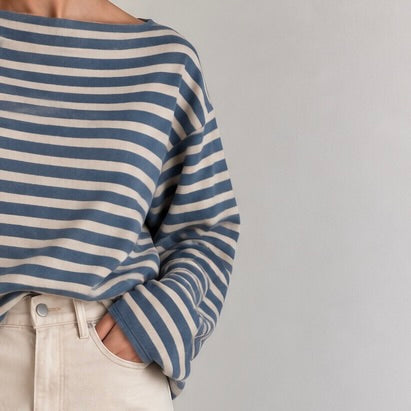 CAMISOLA DE MALHA ÀS RISQUINHAS