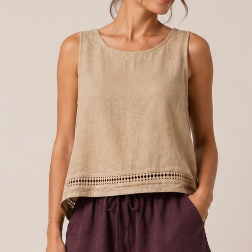 BLUSA DE CAVAS DE LINHO