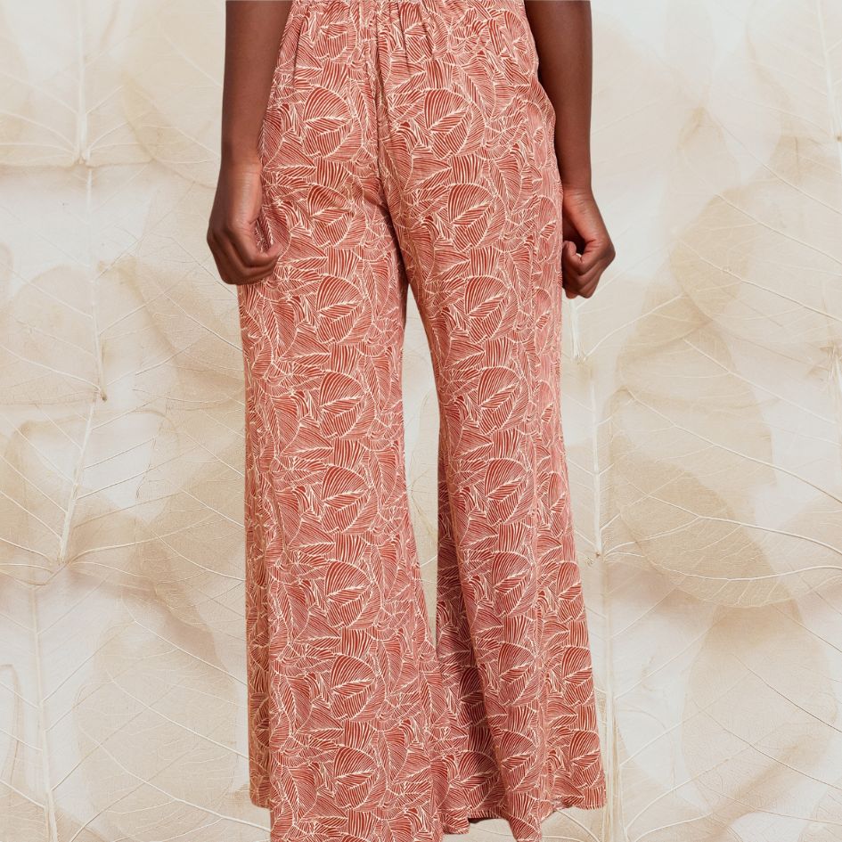 MEISÏE | CALÇAS PANTALONAS PADRÃO FLORAL