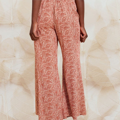 MEISÏE | CALÇAS PANTALONAS PADRÃO FLORAL