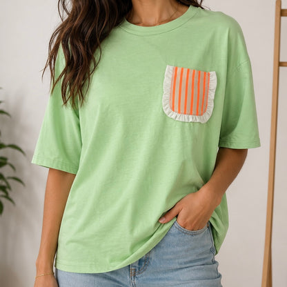 T-SHIRT COM BOLSO