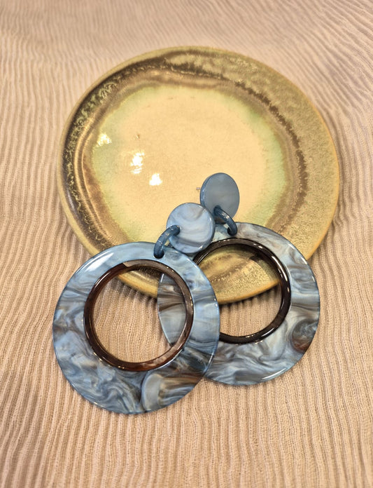 BRINCO DE ARGOLA MARMORIZADO