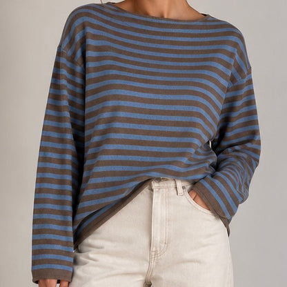 CAMISOLA DE MALHA ÀS RISQUINHAS