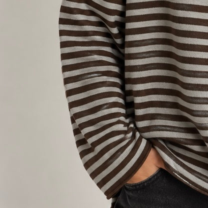 CAMISOLA DE MALHA ÀS RISQUINHAS