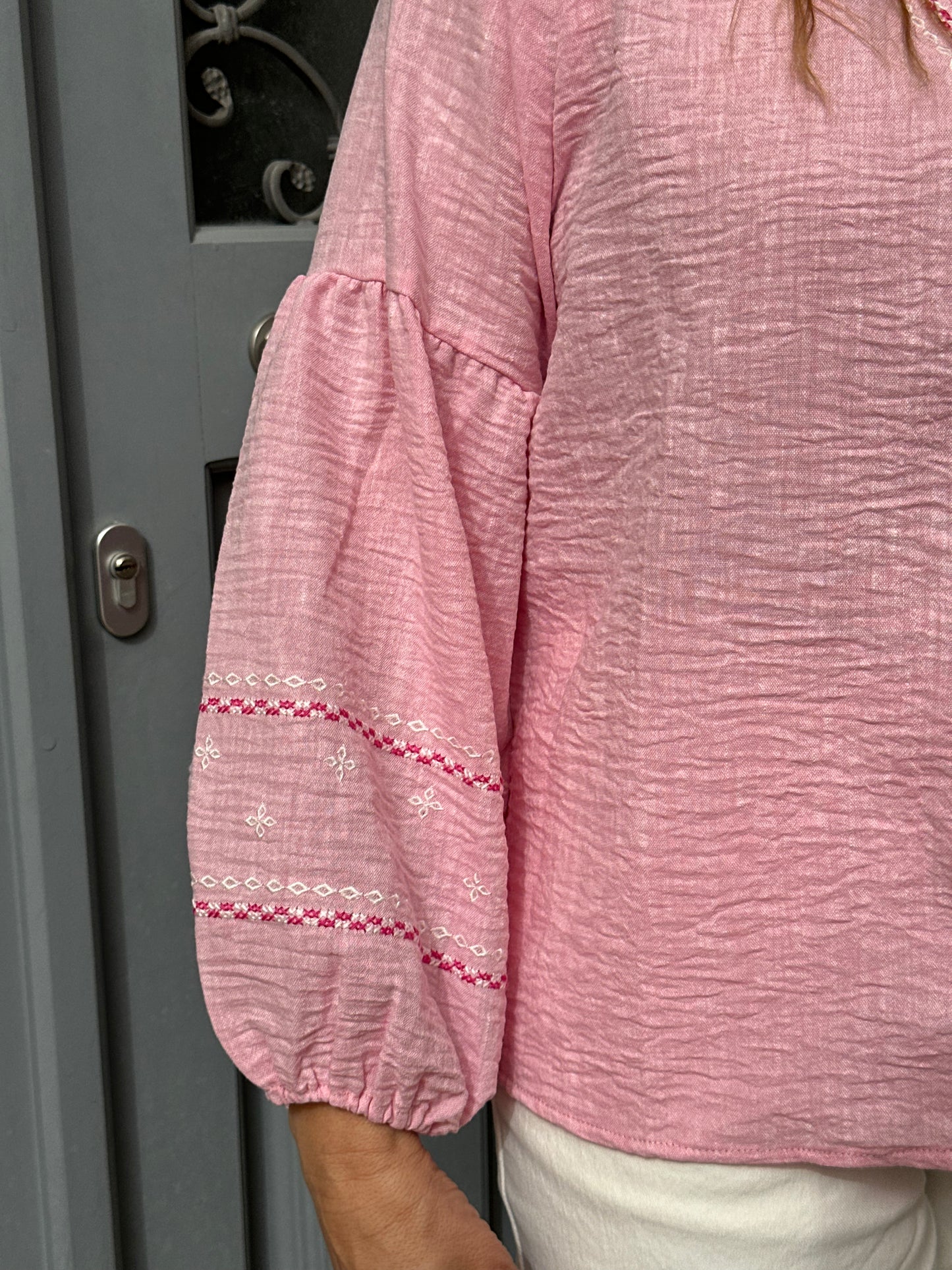 CAMISA COM MANGA BALÃO