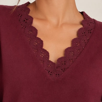 CAMISOLA DE MALHA COM RENDA