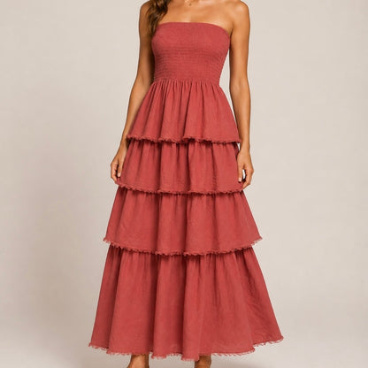 VESTIDO DE FOLHOS CAI CAI