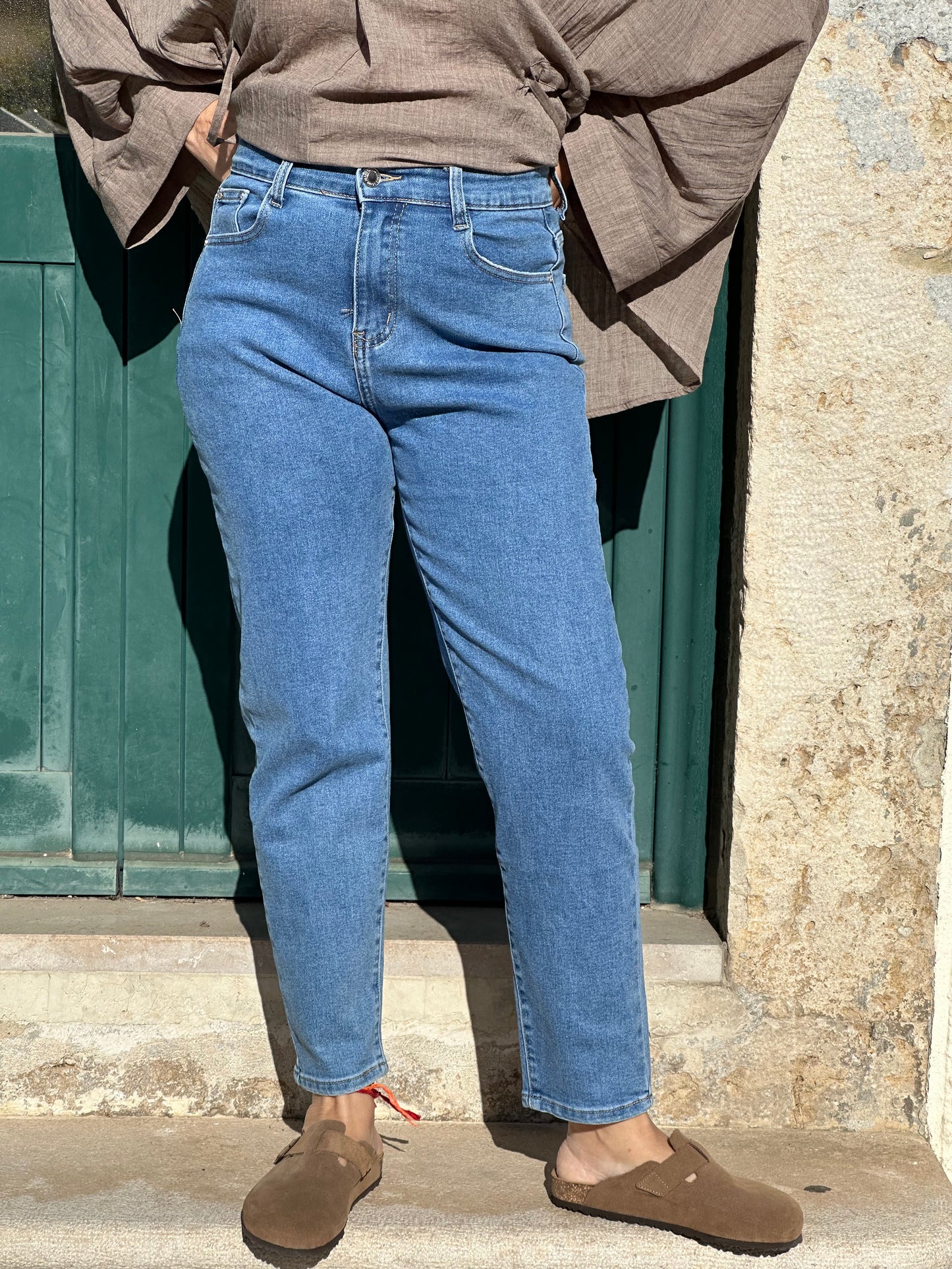 CALÇAS DE GANGA MILE MOM FIT