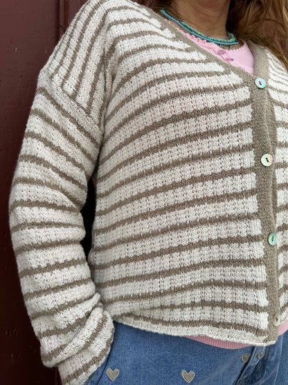 CARDIGAN DE LINHA DE ALGODÃO