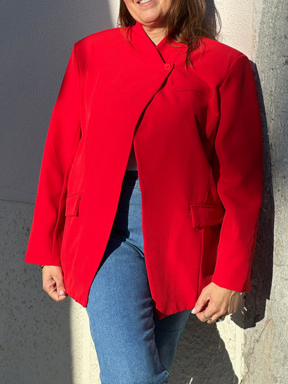 BLAZER ASSIMÉTRICO VERMELHO