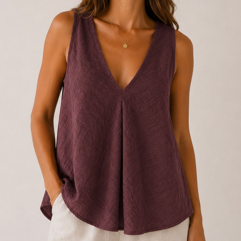 CAMISOLA DE CAVAS TEXTURADA