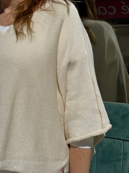 CAMISOLA MEIA MANGA LINHA DE ALGODÃO