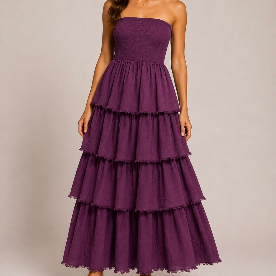 VESTIDO DE FOLHOS CAI CAI