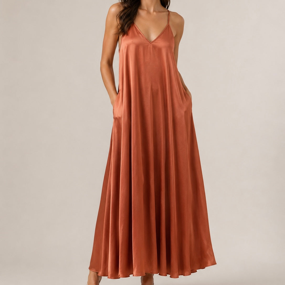 VESTIDO ACETINADO