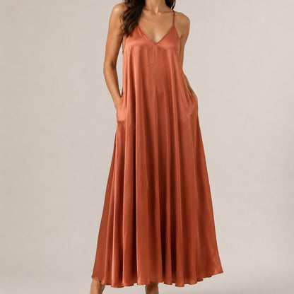 VESTIDO ACETINADO