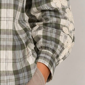 CAMISA XADREZ BORDADA