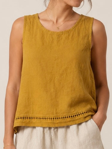 BLUSA DE CAVAS DE LINHO