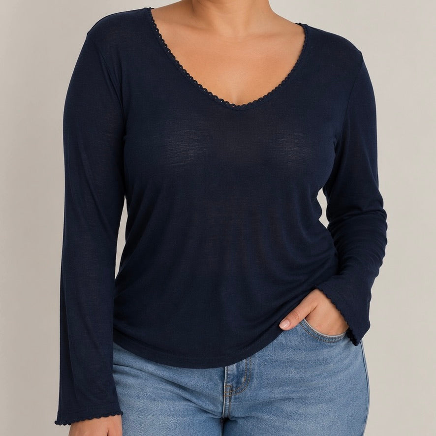 CAMISOLA BÁSICA MANGA COMPRIDA