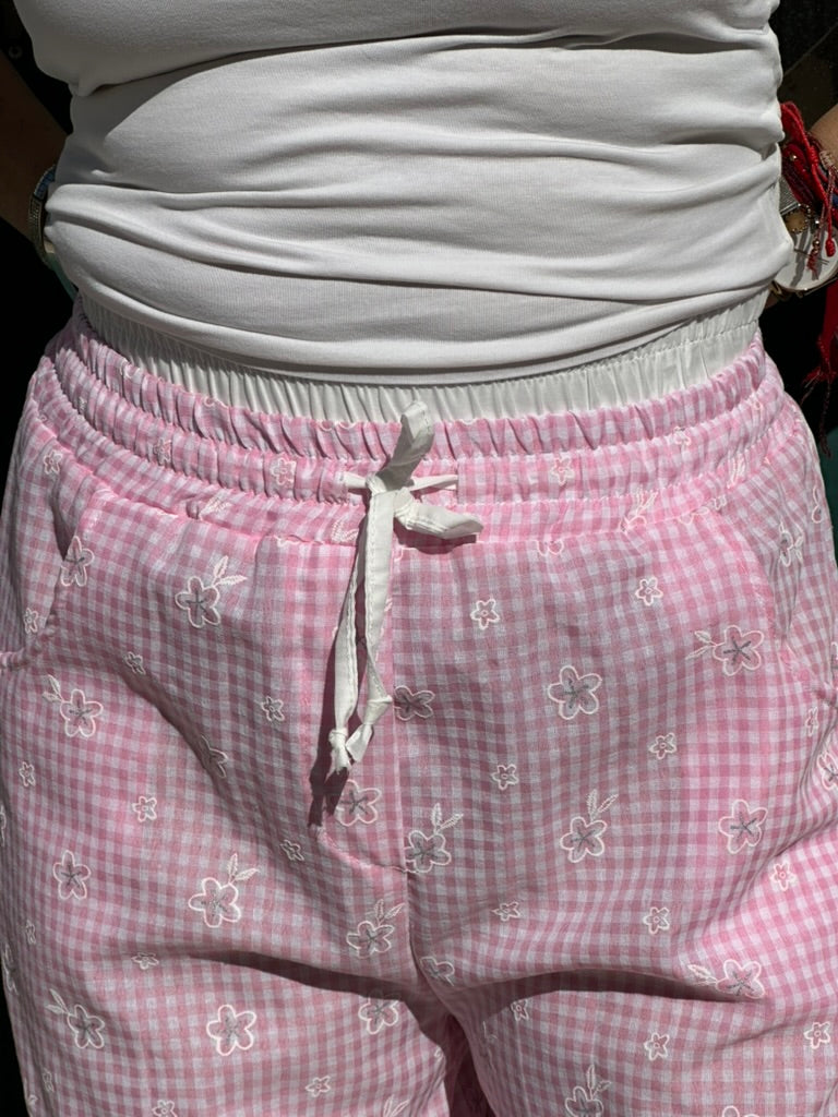 CALÇAS COM CINTURA DUPLA