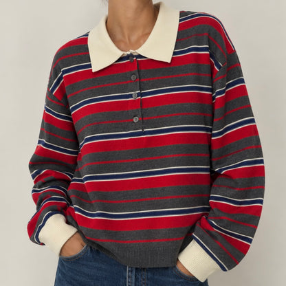 CAMISOLA DE RISCAS COM GOLA