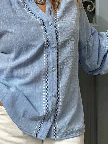 CAMISA COM MANGA BALÃO