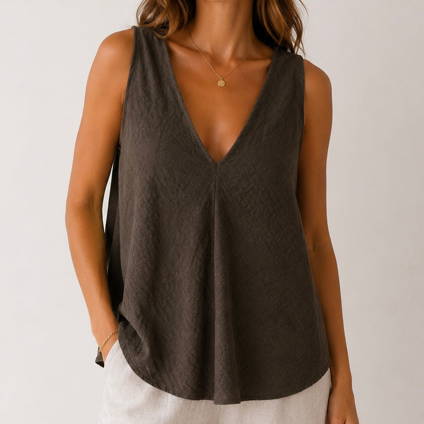 CAMISOLA DE CAVAS TEXTURADA