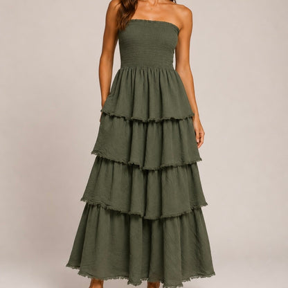 VESTIDO DE FOLHOS CAI CAI
