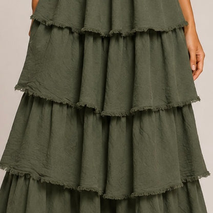 VESTIDO DE FOLHOS CAI CAI