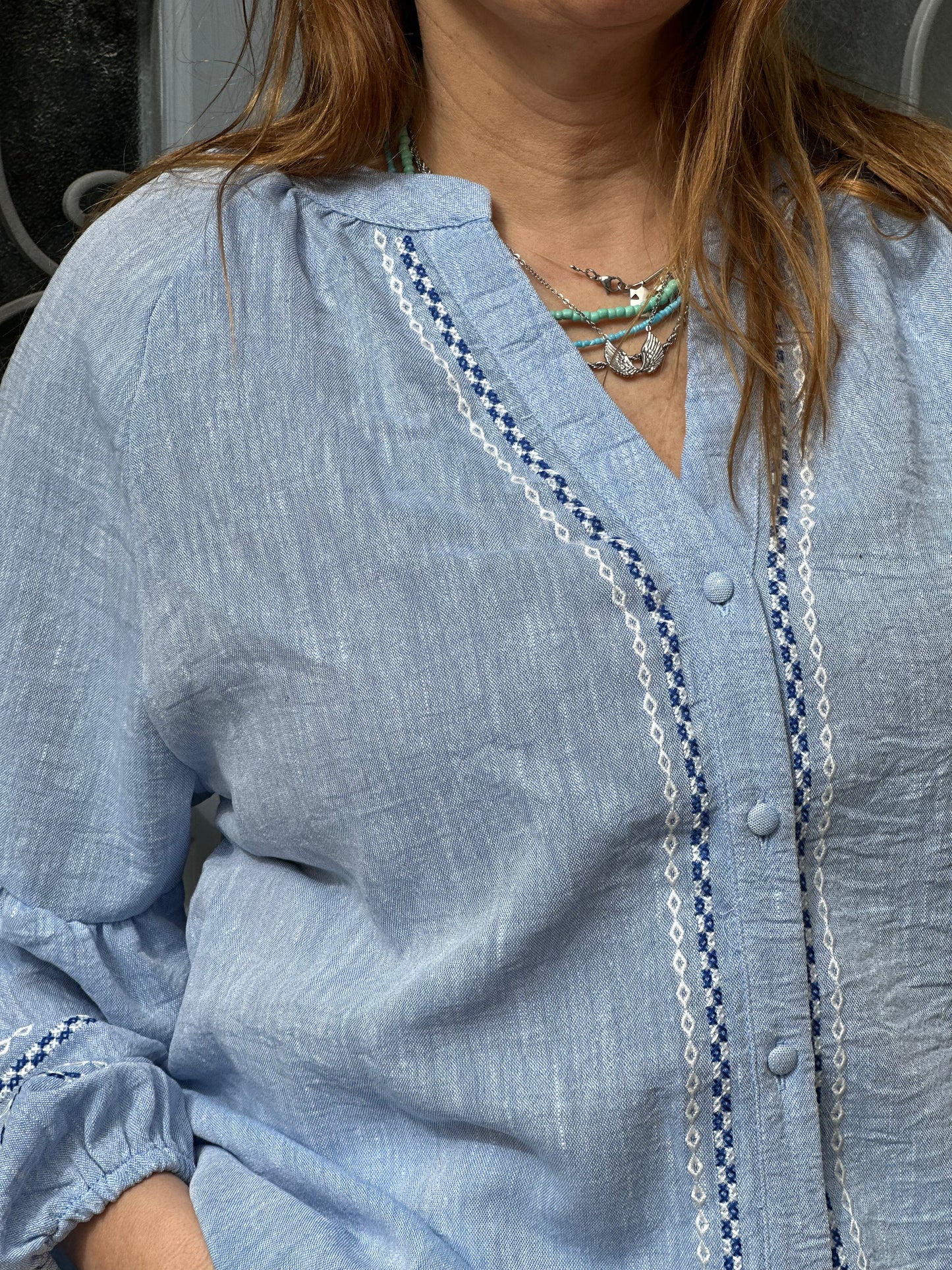 CAMISA COM MANGA BALÃO