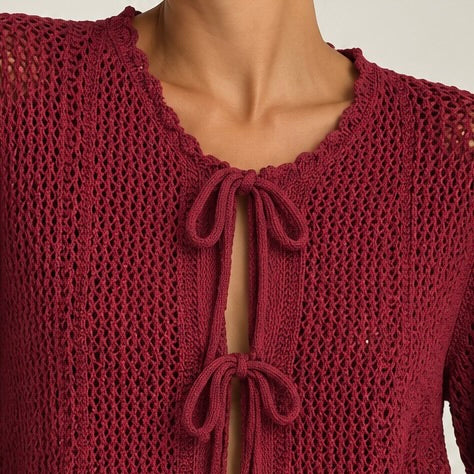 CASAQUINHO DE CROCHE PERGURADA