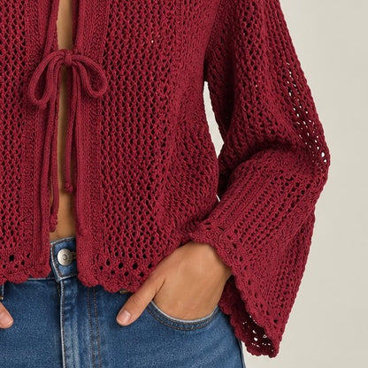 CASAQUINHO DE CROCHE PERGURADA