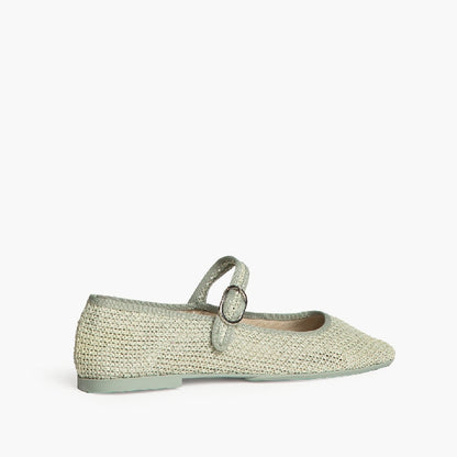CORINA | MARY JANE CROCHÊ VERDE KAKI